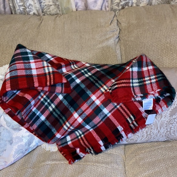 ❤️💚❤️NWT Charter Club Oversized Plaid Blanket Scarf - Picture 4 of 6